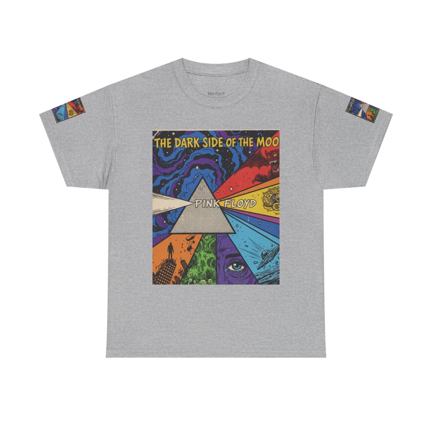 Retro Psychedelic 'The Dark Side of the Moon' Tee