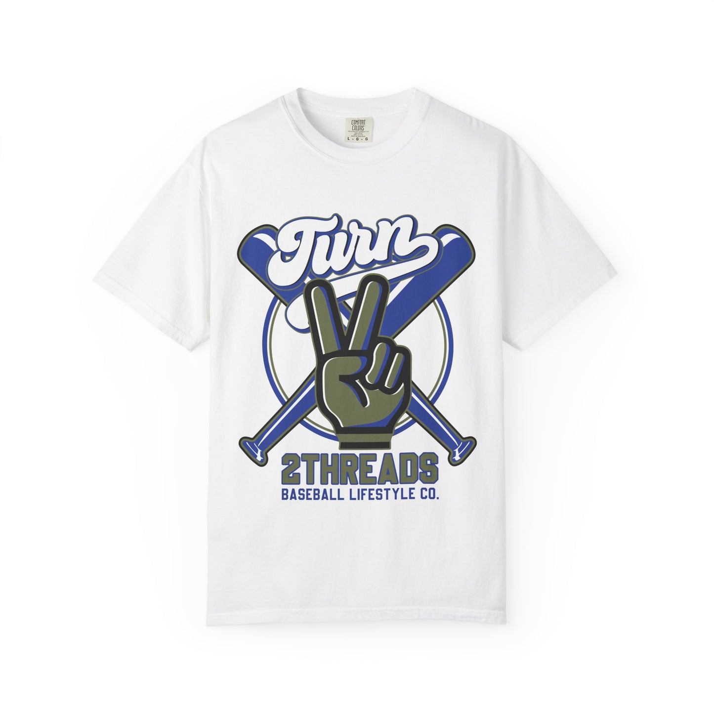 Baseball Peace Sign T-Shirt — "Turn" Graphic Baseball Lifestyle Tee