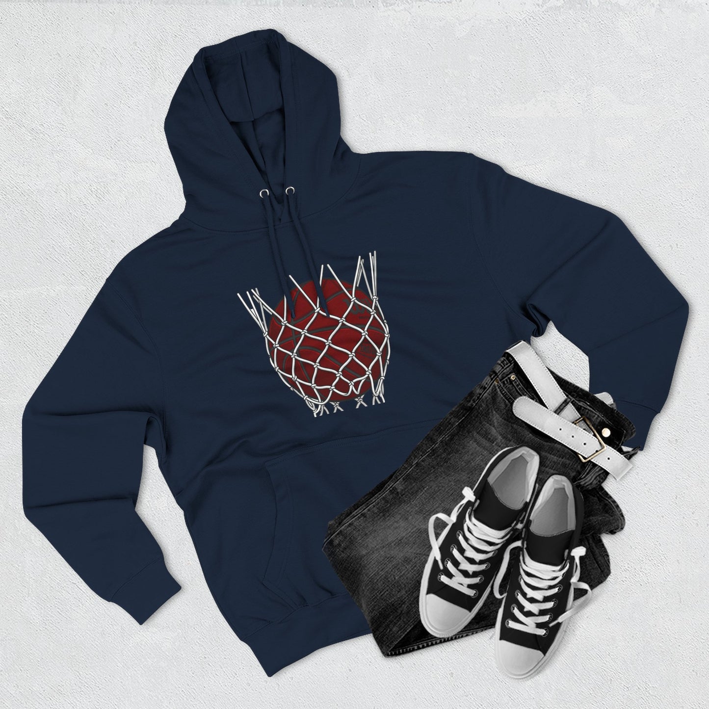 Basketball Hoodie — "Fast Break? More Like Slow Crawl" Graphic Fleece Hoodie - Merit Sell