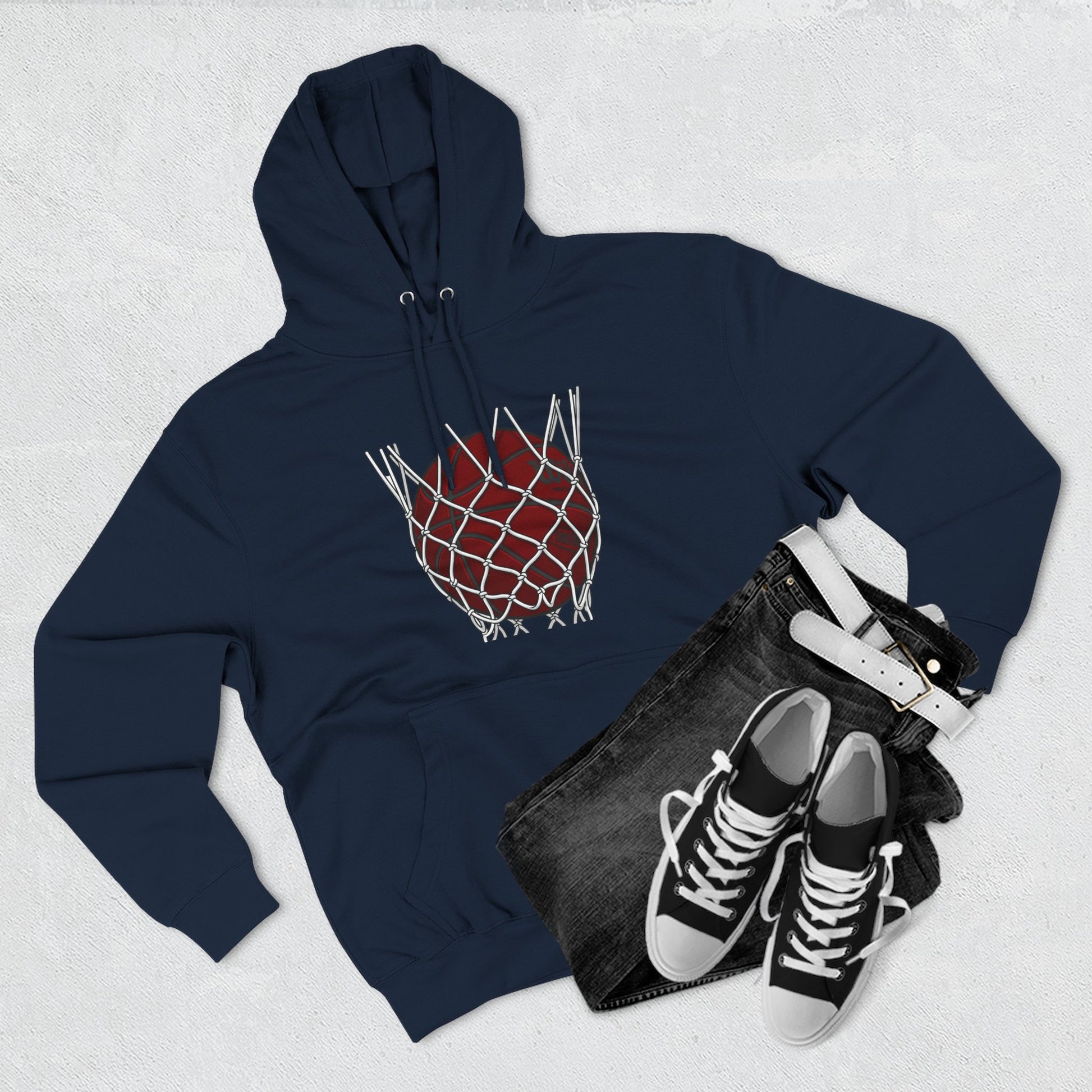 Basketball Hoodie — "Fast Break? More Like Slow Crawl" Graphic Fleece Hoodie - Merit Sell