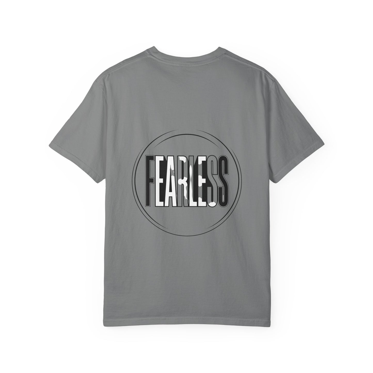 Fearless White Tiger T-Shirt — Bold Graphic Tee with 'FEARLESS' Text