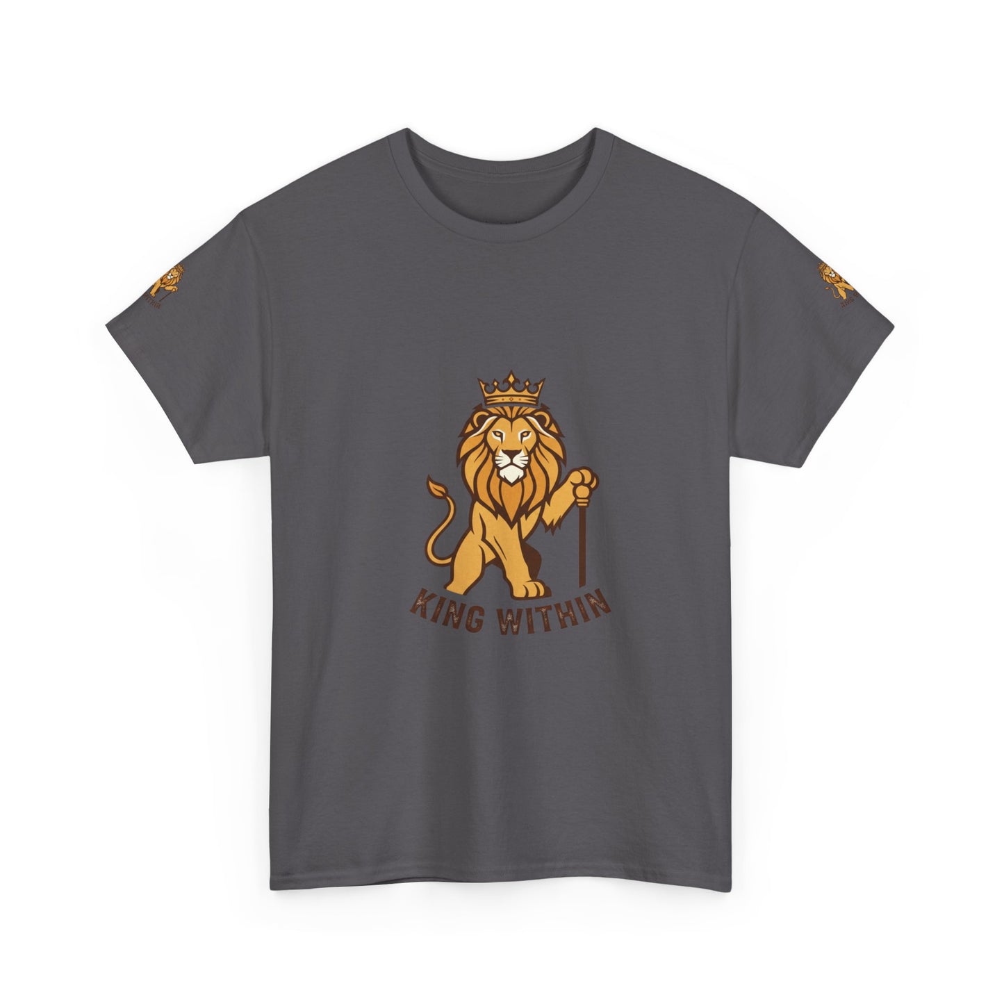King Within Lion T-Shirt — Crowned Lion Graphic Tee