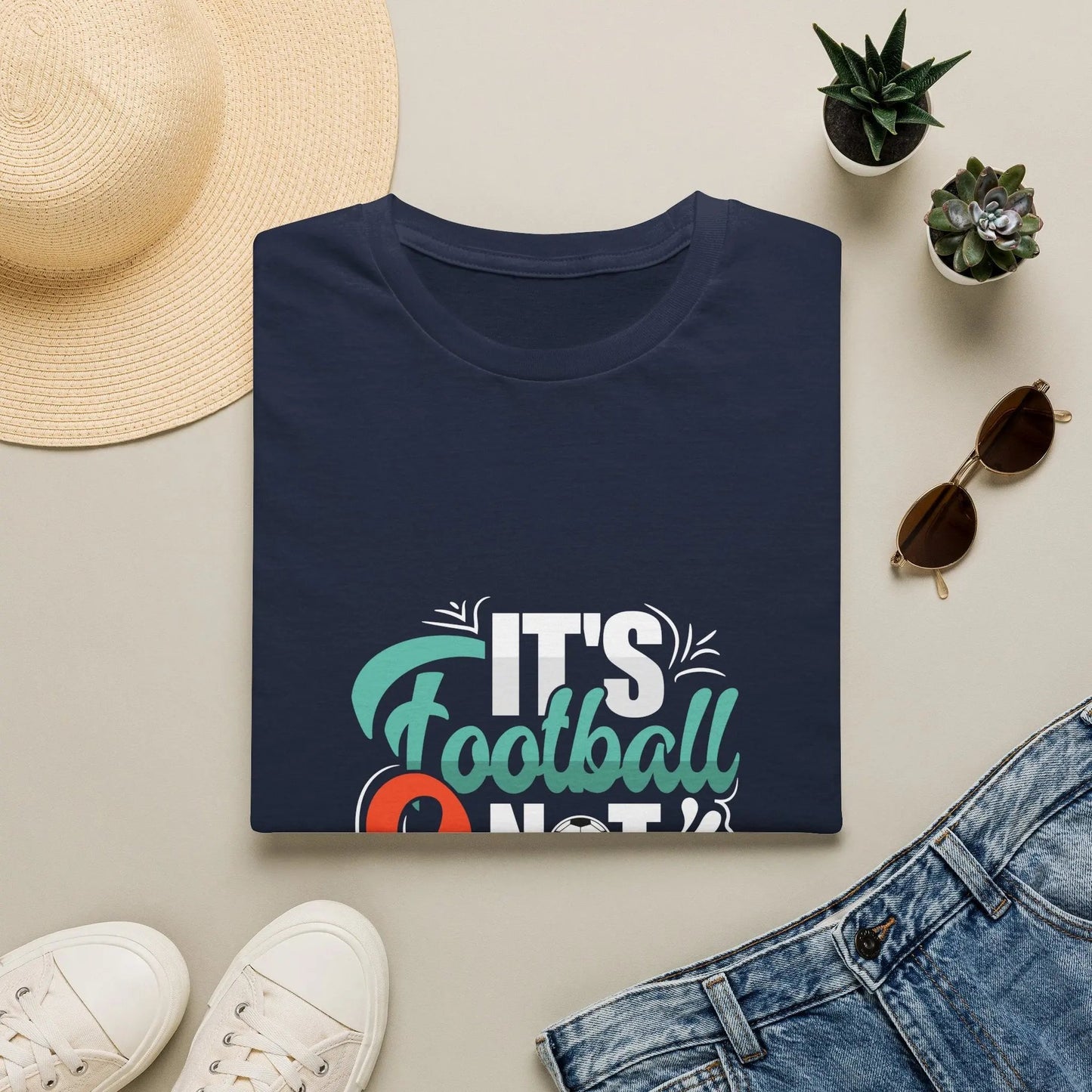 Football Soccer T-Shirt — Retro Script Soccer Tee for Fans & Players - Merit Sell