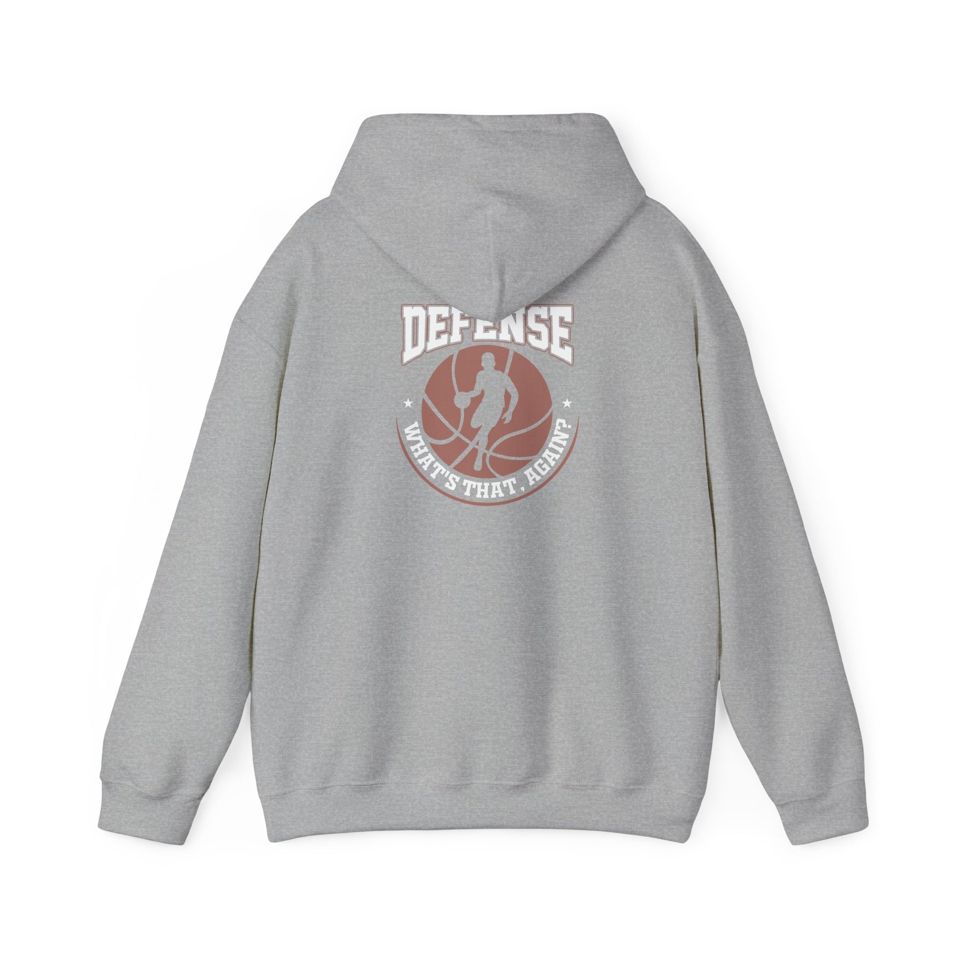 Defense Basketball Hoodie – "Defense What's That Again?" Graphic Pullover - Merit Sell
