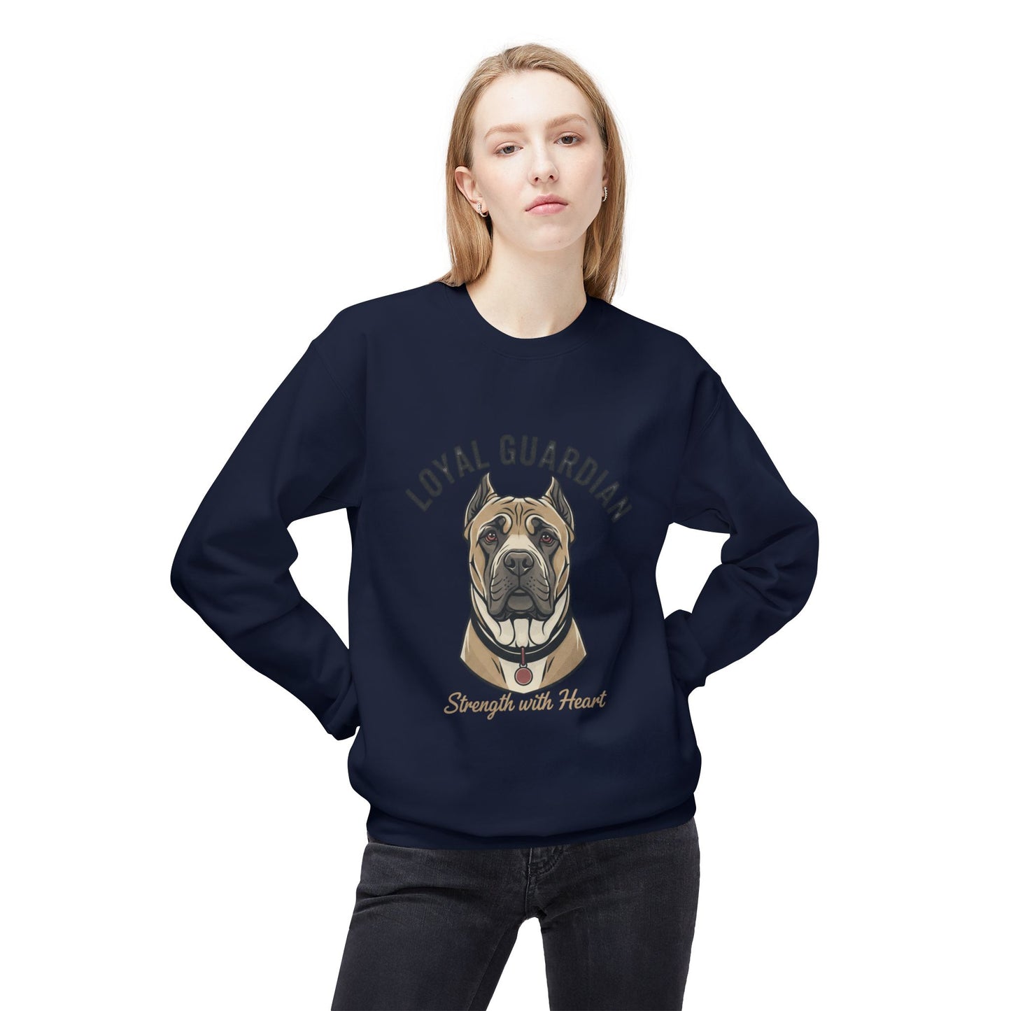 Loyal Guardian Sweatshirt — "Strength with Heart" Dog Crewneck