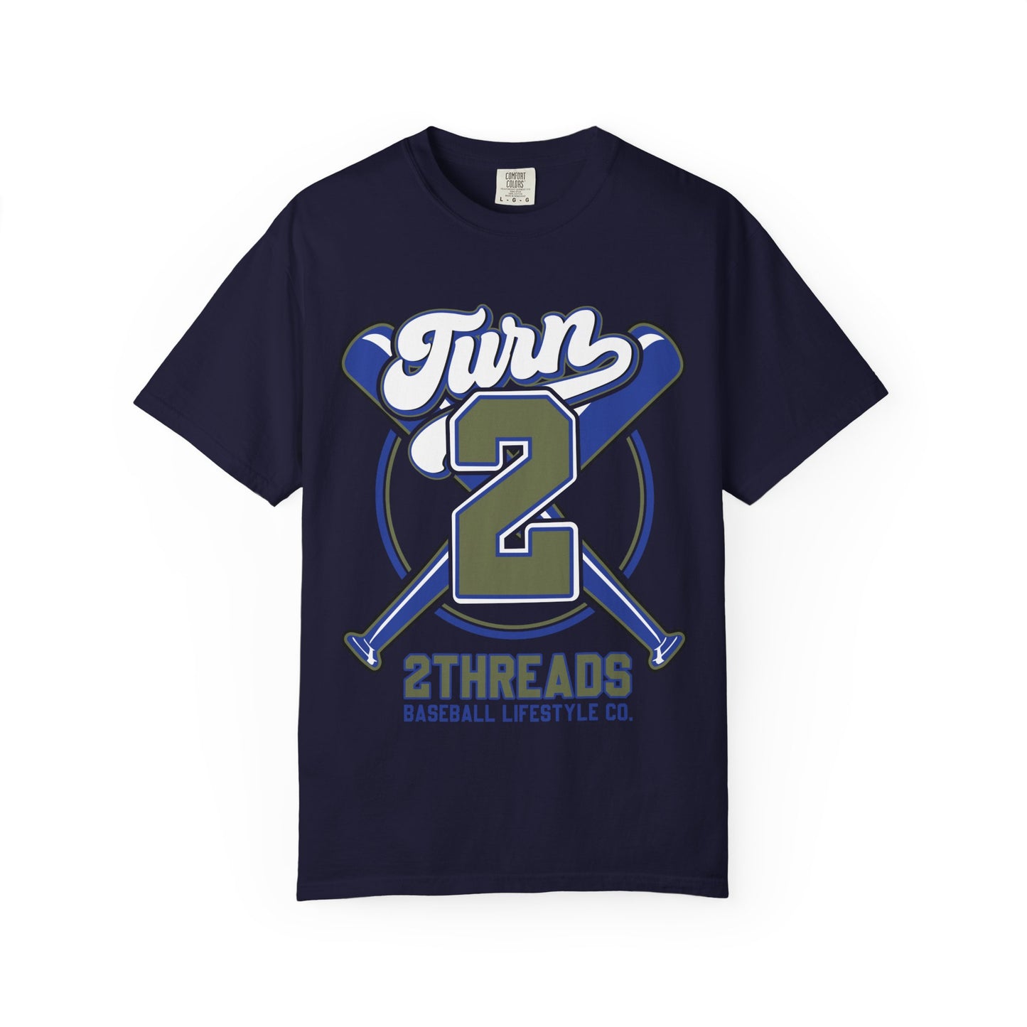 Turn 2 Baseball Graphic T-Shirt — 2Threads Athletic Tee - Merit Sell