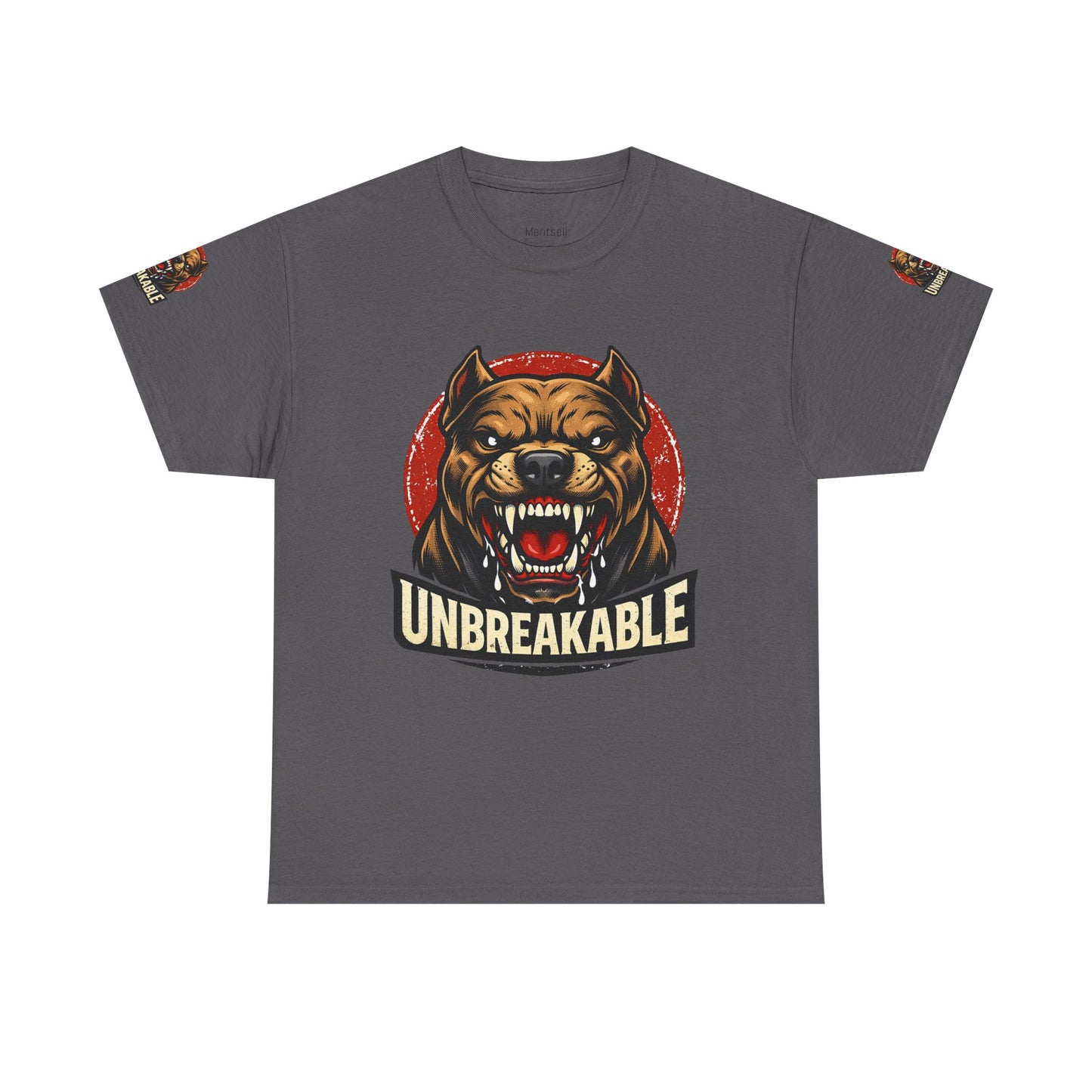 Unbreakable Pitbull Tee — Fierce Dog Graphic T-Shirt