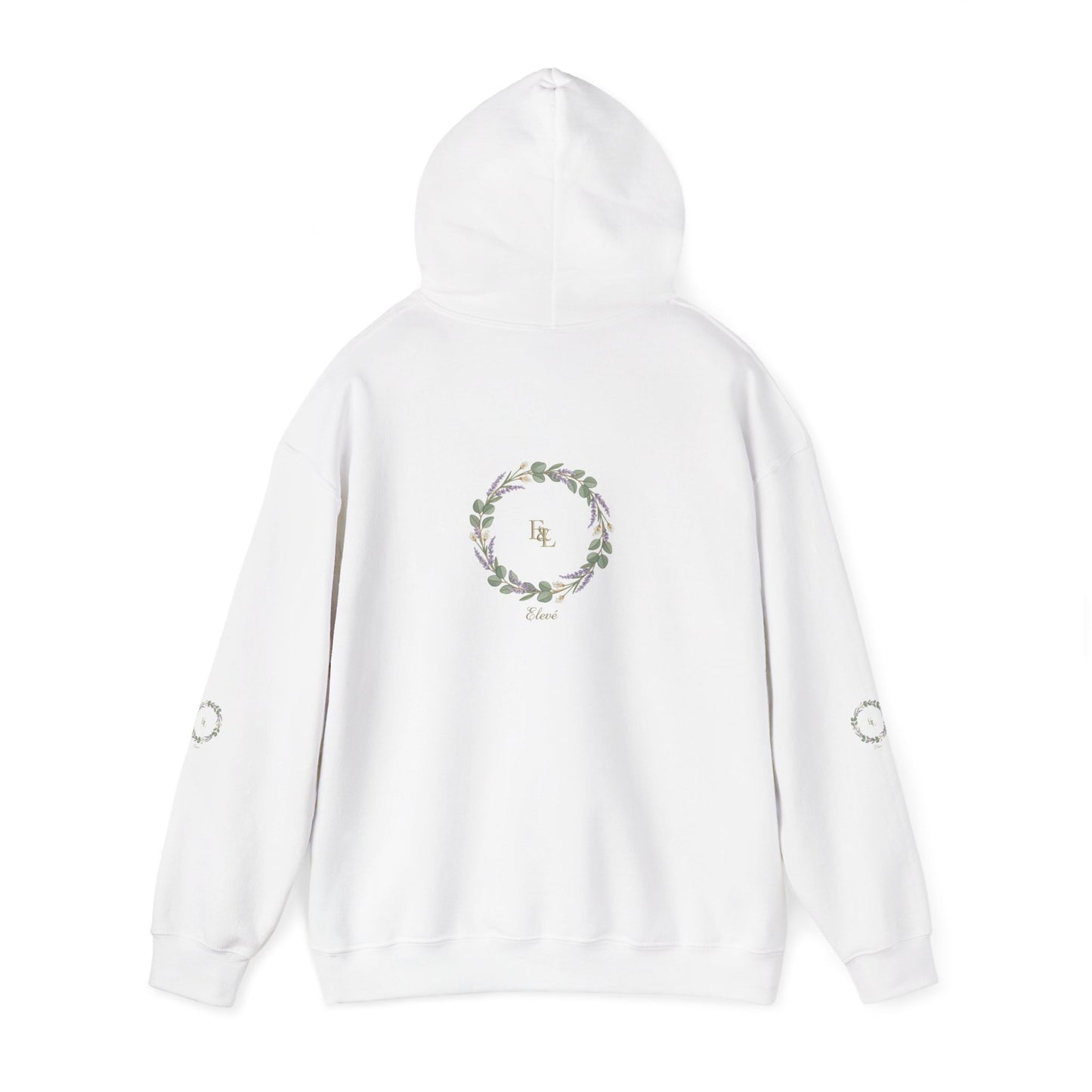 Floral Wreath 'Love' Hoodie — Cozy Botanical Pullover