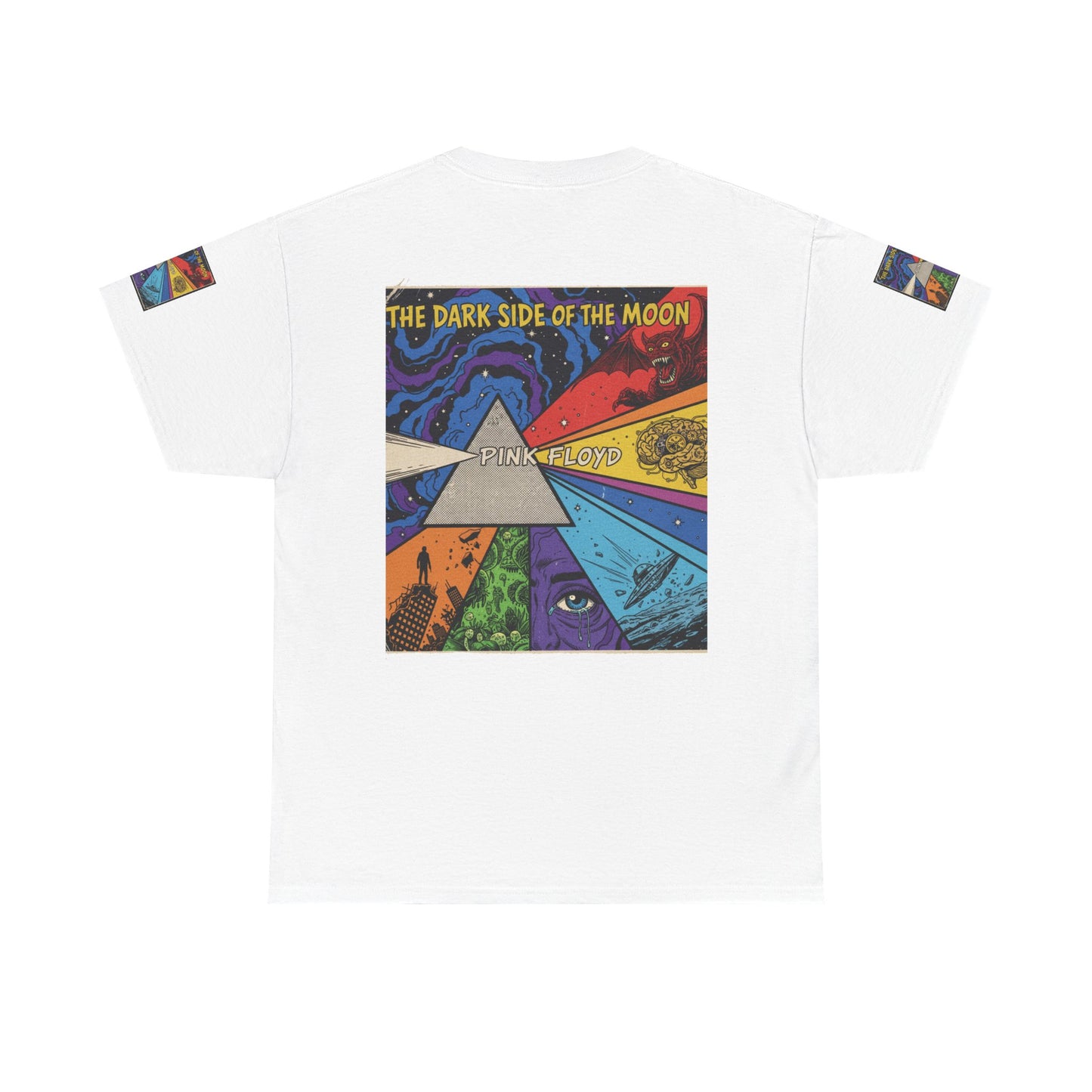Retro Psychedelic 'The Dark Side of the Moon' Tee