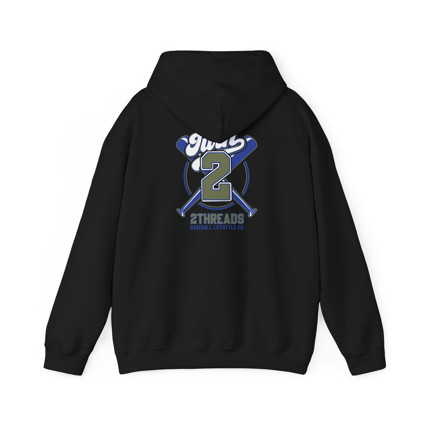 Baseball 2Threads Hoodie — Vintage Sport Logo Pullover - Merit Sell
