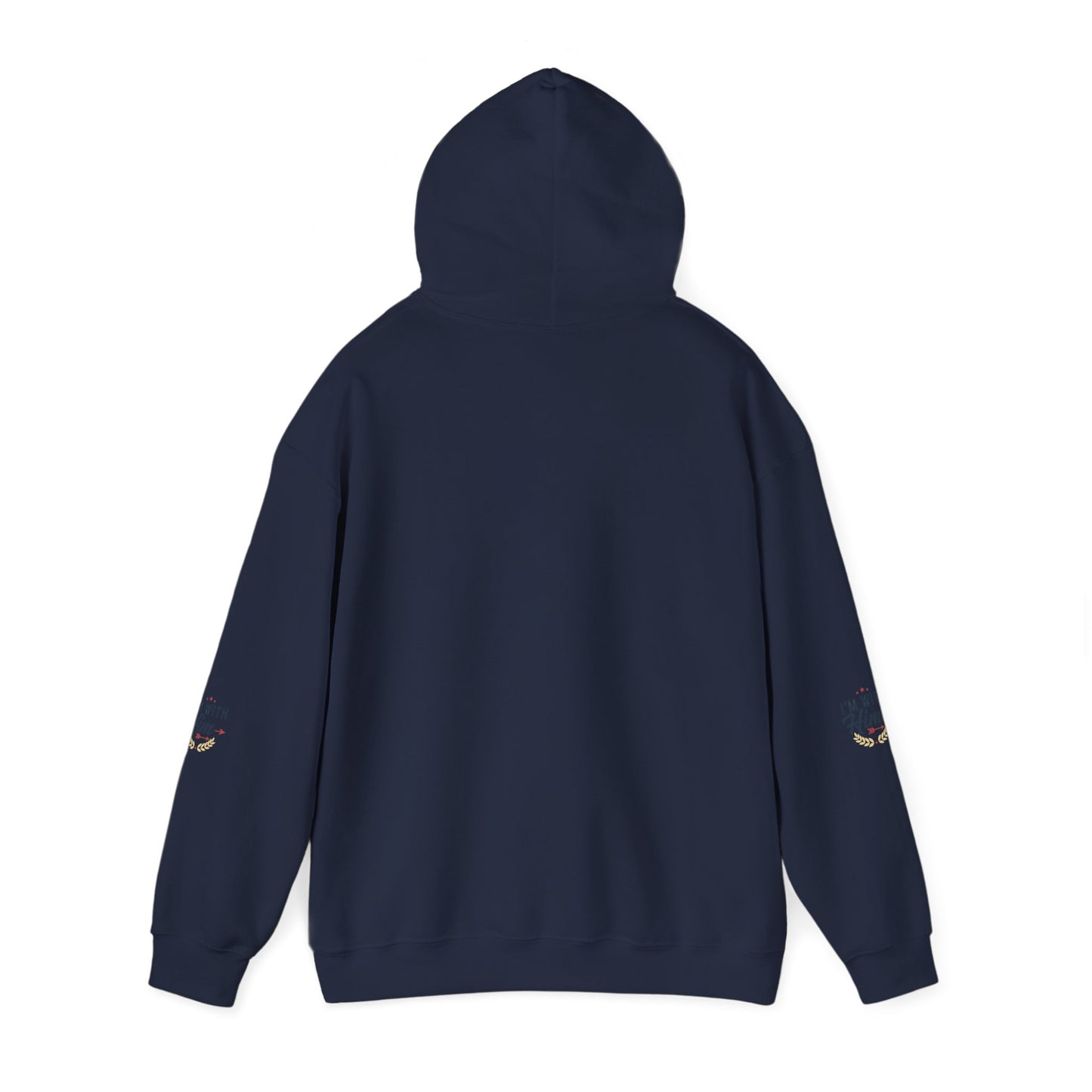 I'm With Him Hoodie — Couples Arrow Design