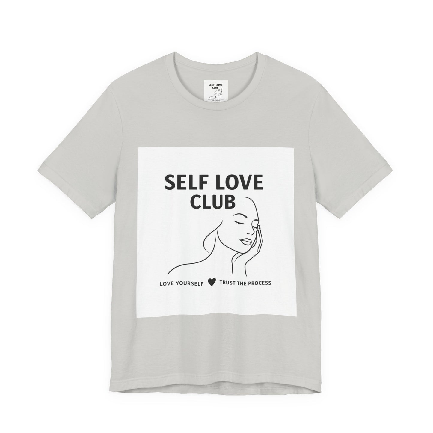Self Love Club Tee — Minimal Line Art Women’s Wellness T-Shirt
