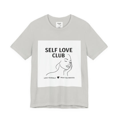 Self Love Club Tee — Minimal Line Art Women’s Wellness T-Shirt