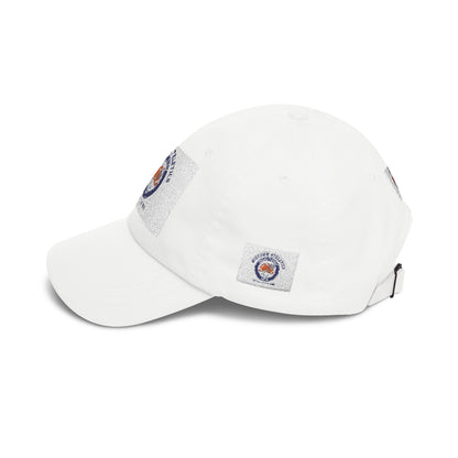 Classic Dad Cap - Retro Sunset Burger Logo Baseball Hat