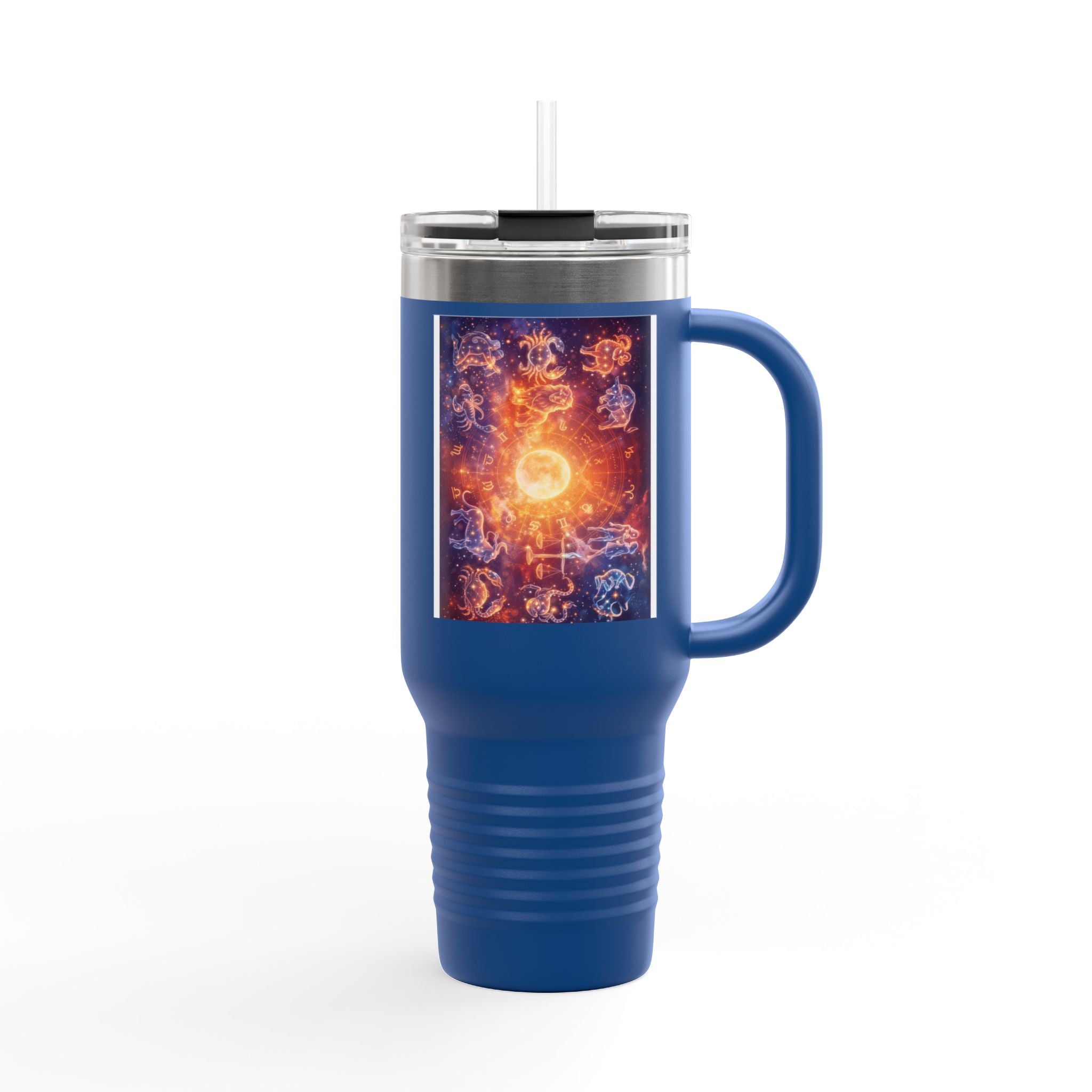 40oz Insulated Travel Mug — Cosmic Energy Zodiac Design