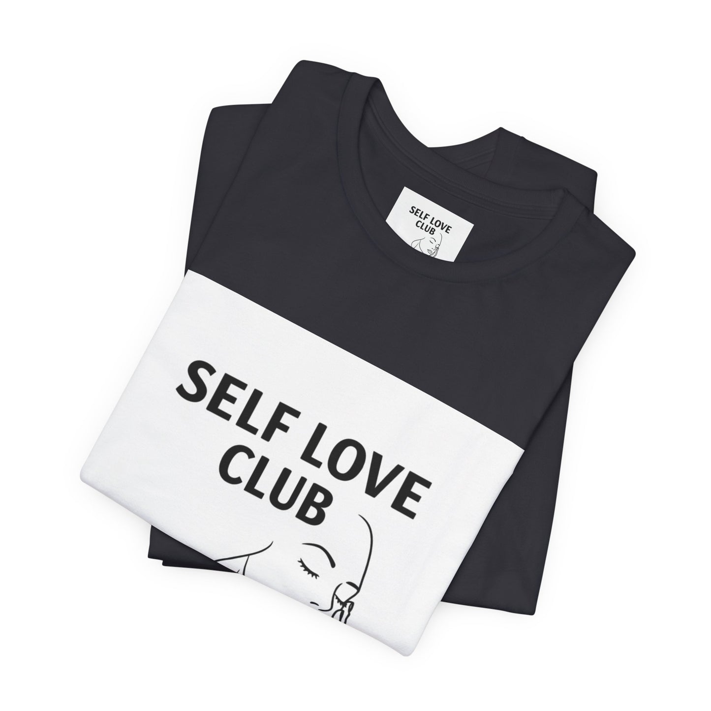 Self Love Club Tee — Minimal Line Art Women’s Wellness T-Shirt