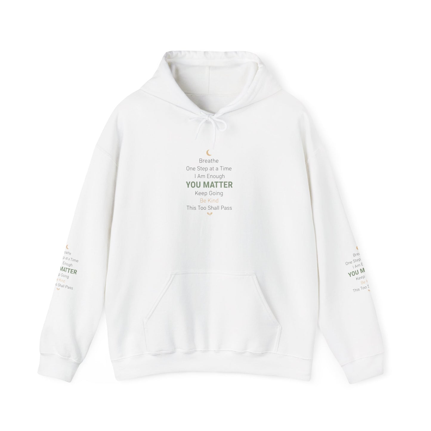 Inspirational 'You Matter' Hoodie — Positive Mental Health Message Sweatshirt
