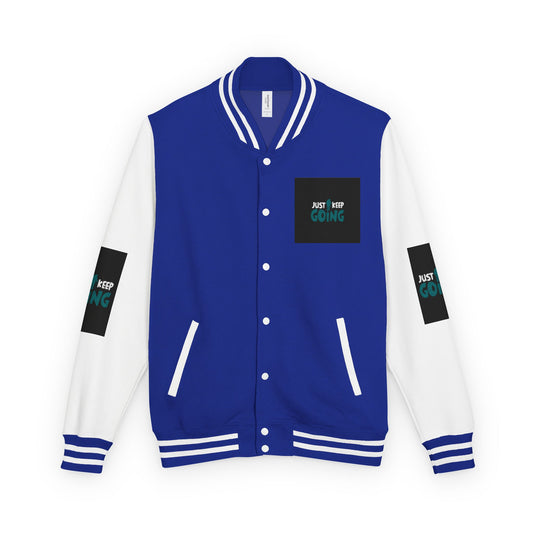 Letterman Jacket — "Just Keep Going" Motivational Varsity Jacket