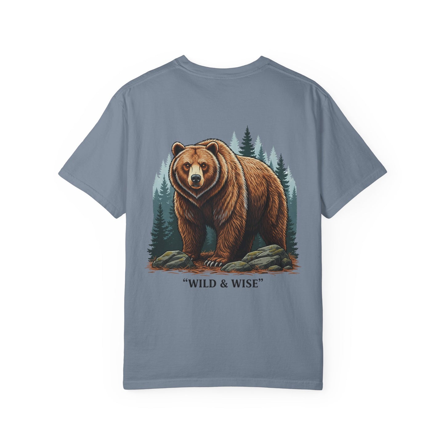 Bear Graphic T-Shirt — "Wild & Wise" Forest Adventure Tee