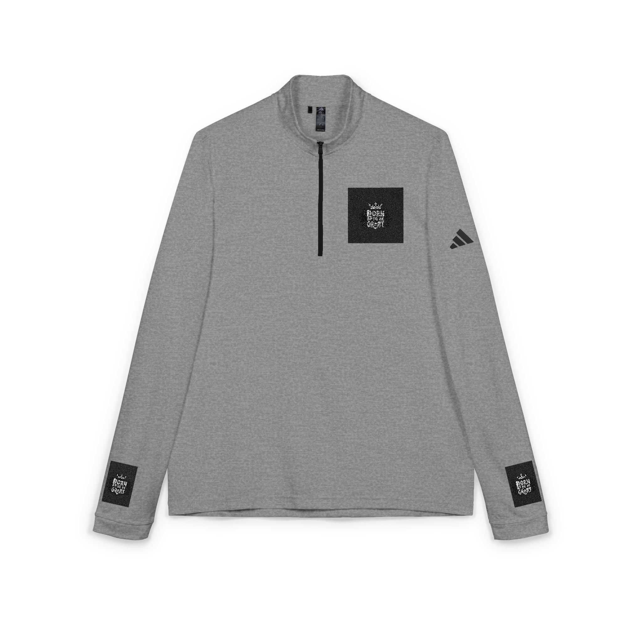 adidas Quarter-Zip Pullover — Embroidered Minimal Logo Performance Top