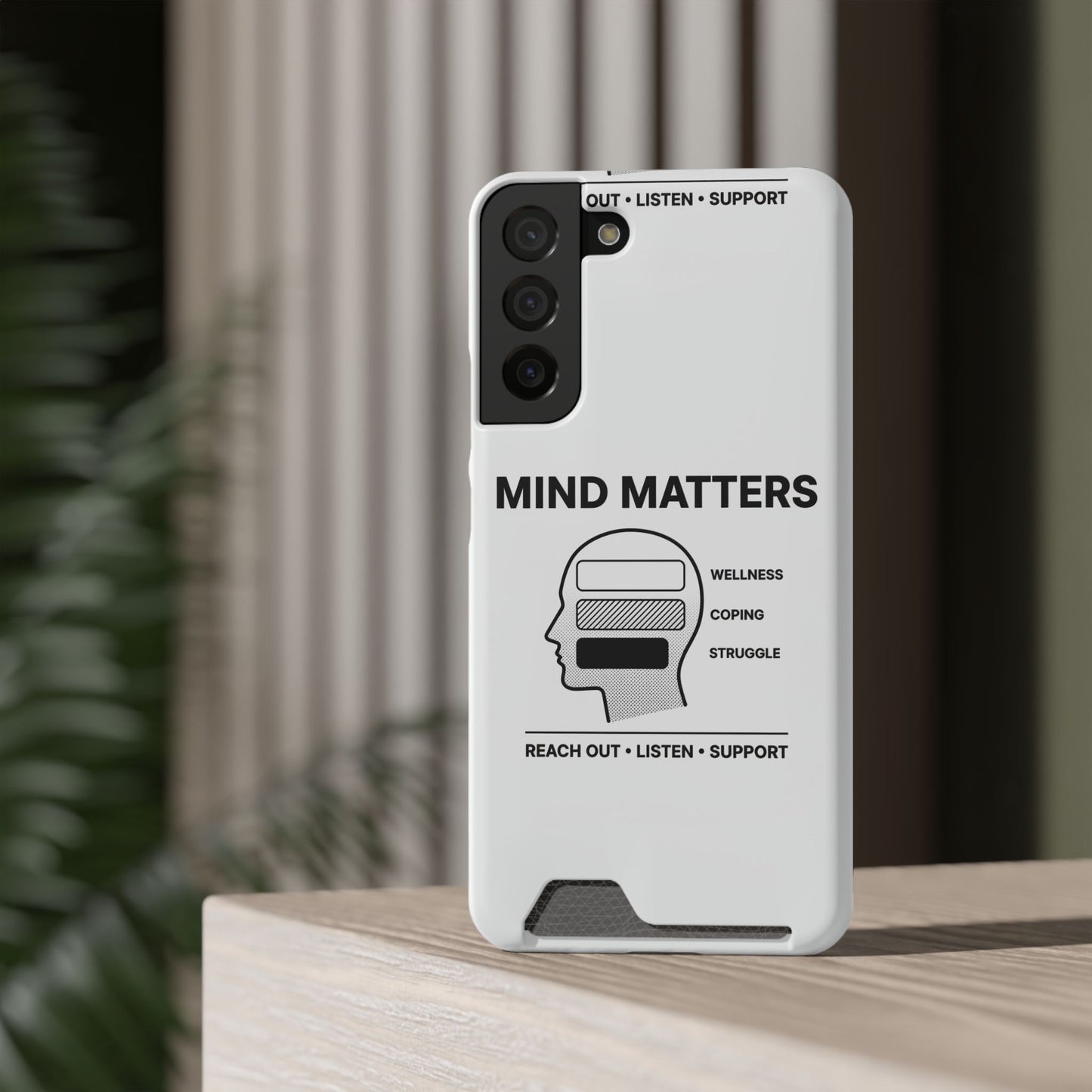 Mind Matters Phone Card Case — Mental Health Awareness Card Holder Case