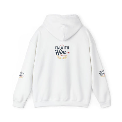 I'm With Him Hoodie — Couples Arrow Design