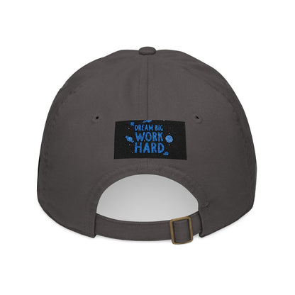 Organic Embroidered Baseball Cap — Dream Big Work Hard