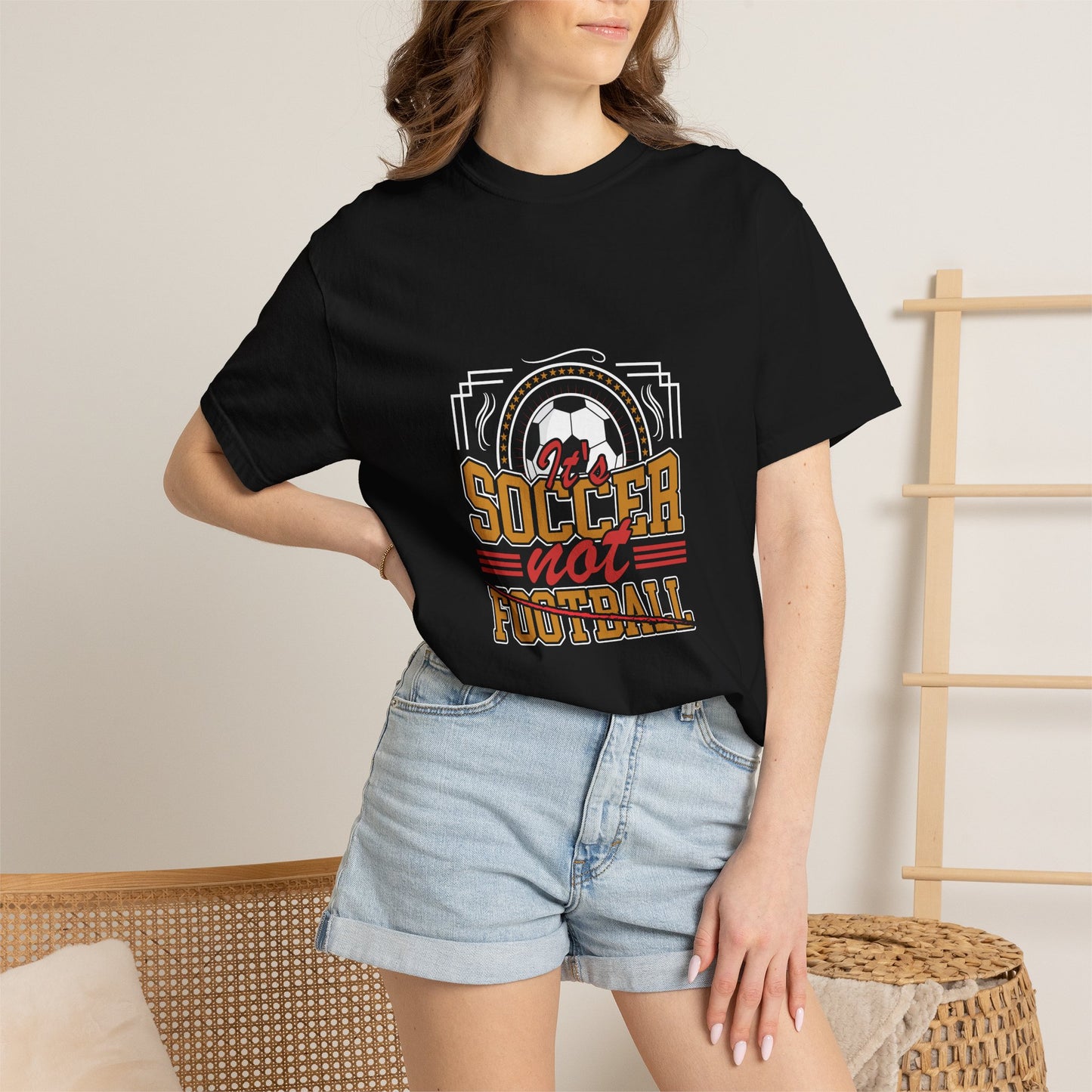 Soccer Not Football T-Shirt — Retro Soccer Graphic Tee - Merit Sell