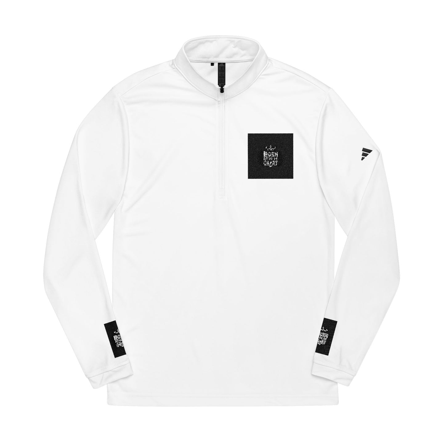 adidas Quarter-Zip Pullover — Embroidered Minimal Logo Performance Top