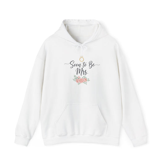 Soon to Be Mrs. Hoodie — Bridal Engagement Sweatshirt with Ring & Floral Design Merit Sell