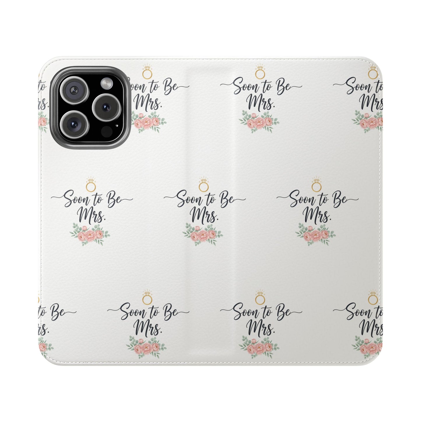 Flip Case — 'Soon to Be Mrs.' Floral Ring Phone Wallet