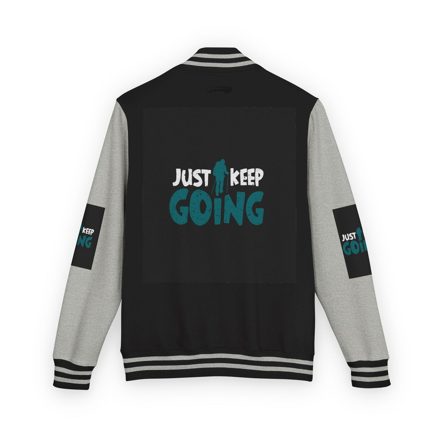 Letterman Jacket — "Just Keep Going" Motivational Varsity Jacket