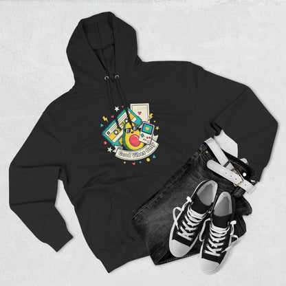 Good Vibes Only Hoodie — Retro Cassette Graphic Fleece Hoodie