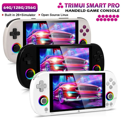 128G 256G Trimui Smart Pro Handheld Game Console 4.96''IPS Screen Linux System Joystick RGB Lighting Retro Video Game Player NEW - Merit Sell