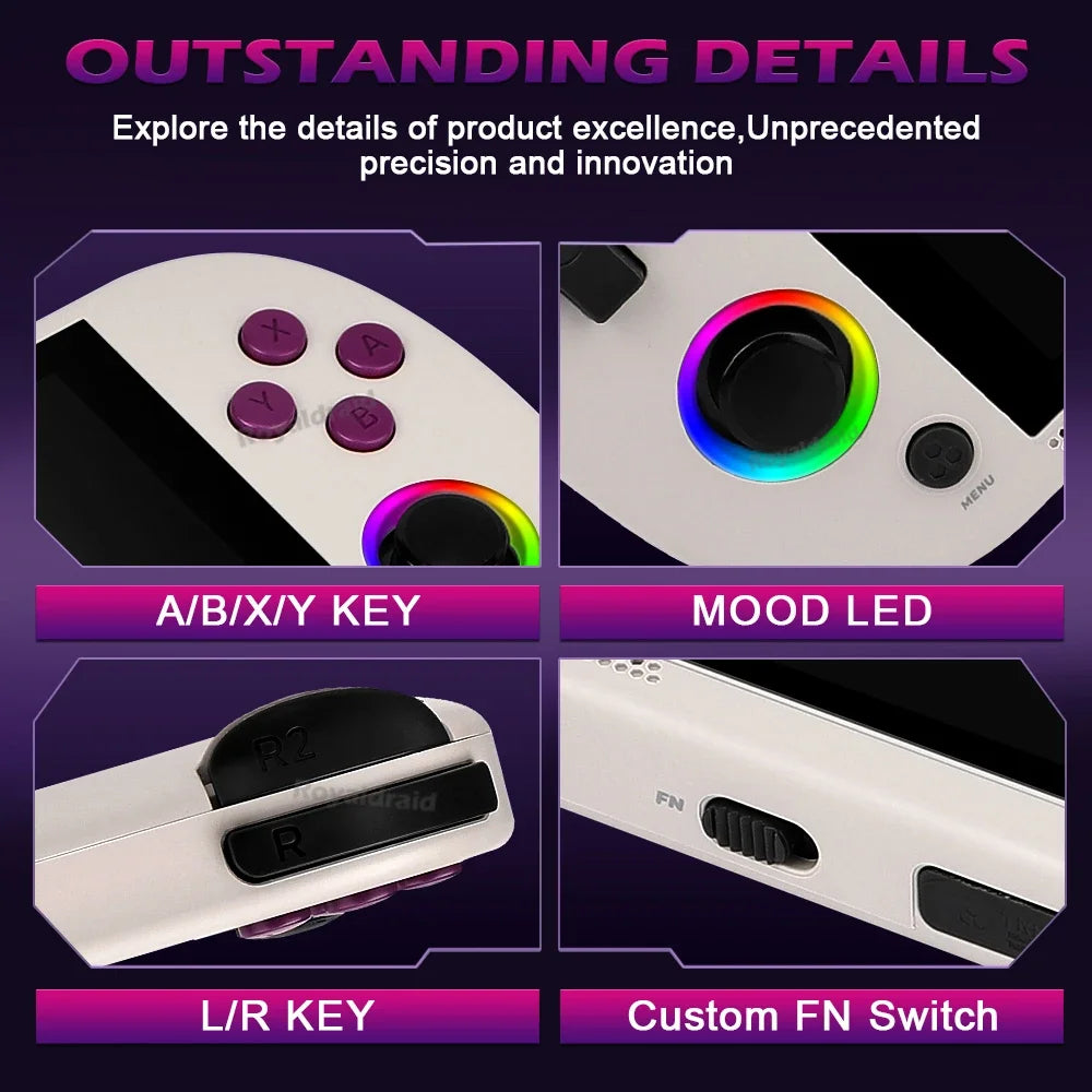 128G 256G Trimui Smart Pro Handheld Game Console 4.96''IPS Screen Linux System Joystick RGB Lighting Retro Video Game Player NEW - Merit Sell