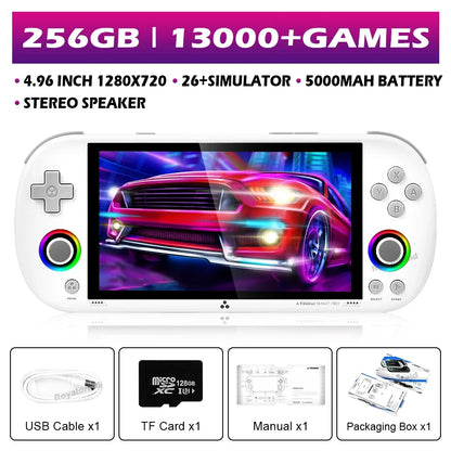128G 256G Trimui Smart Pro Handheld Game Console 4.96''IPS Screen Linux System Joystick RGB Lighting Retro Video Game Player NEW - Merit Sell