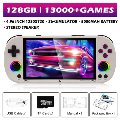 128G 256G Trimui Smart Pro Handheld Game Console 4.96''IPS Screen Linux System Joystick RGB Lighting Retro Video Game Player NEW - Merit Sell