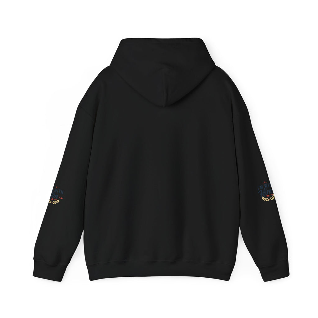 I'm With Him Hoodie — Couples Arrow Design