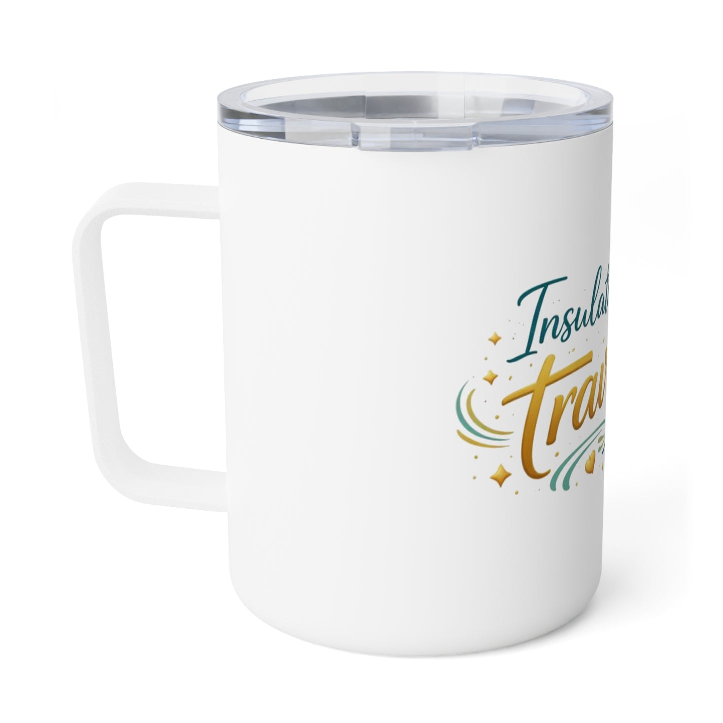 Insulated Coffee Mug — “Insulation Worth Traveling For” Travel Thermo Mug, 10oz
