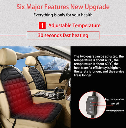 12V Car Heated Seats Winter Seat Heater Car Seat Heating Cushion Covers Car Electric Heated Seat Car Styling Winter Pad Cushions - Merit Sell