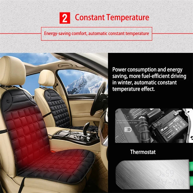 12V Car Heated Seats Winter Seat Heater Car Seat Heating Cushion Covers Car Electric Heated Seat Car Styling Winter Pad Cushions - Merit Sell