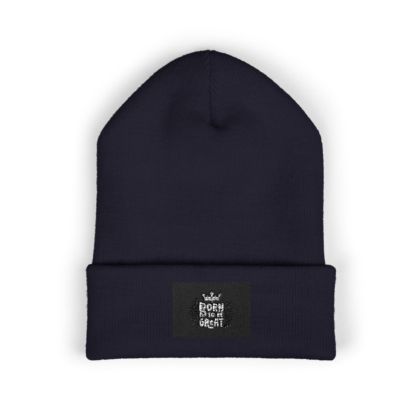 Embroidered Owl Cuffed Beanie — Classic Winter Knit Hat