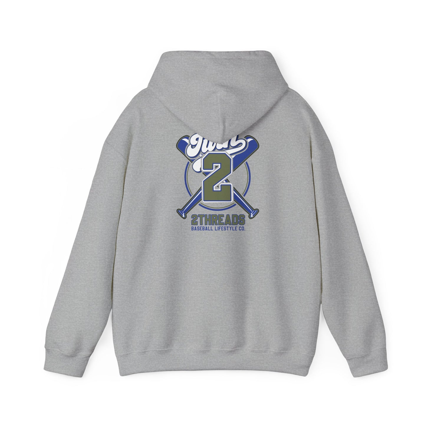 Baseball 2Threads Hoodie — Vintage Sport Logo Pullover - Merit Sell