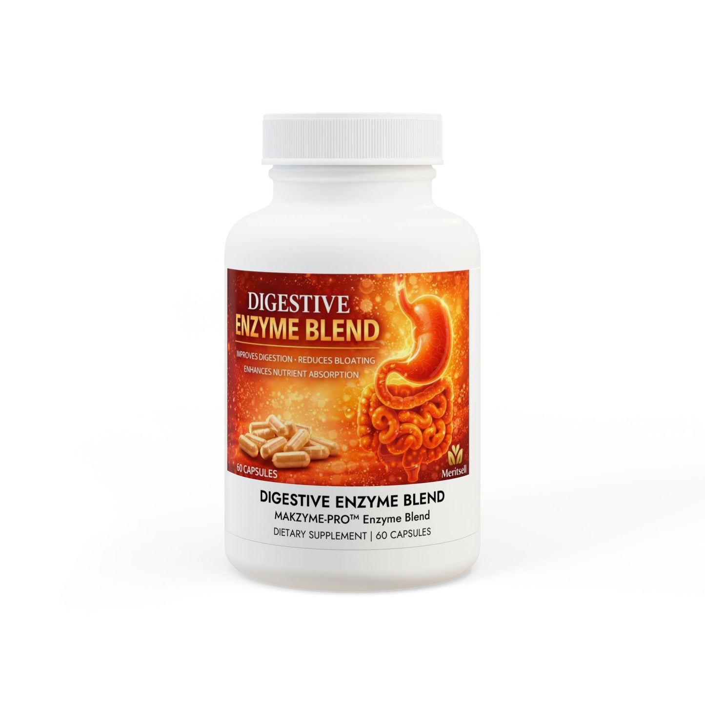 Digestive Enzyme Blend Supplement (60 Capsules)