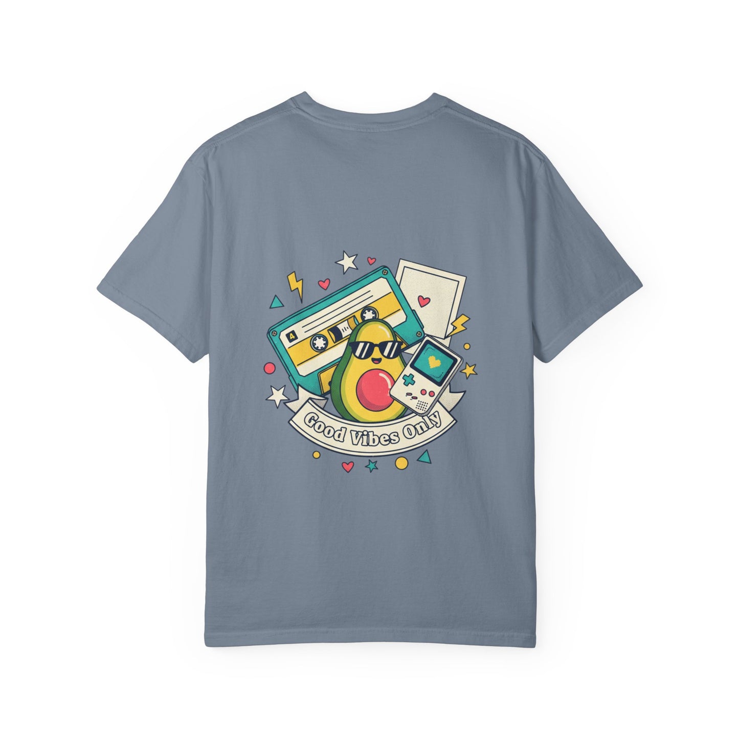 Good Vibes Only T-Shirt — Retro Cassette & Emojis Graphic Tee