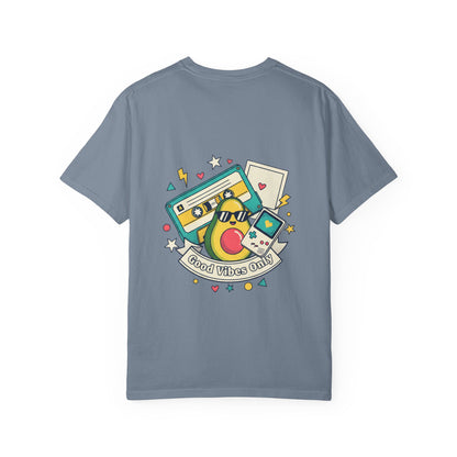 Good Vibes Only T-Shirt — Retro Cassette & Emojis Graphic Tee