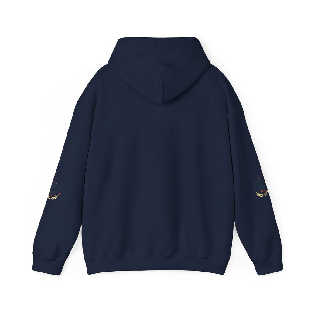 I'm With Him Hoodie — Couples Arrow Design