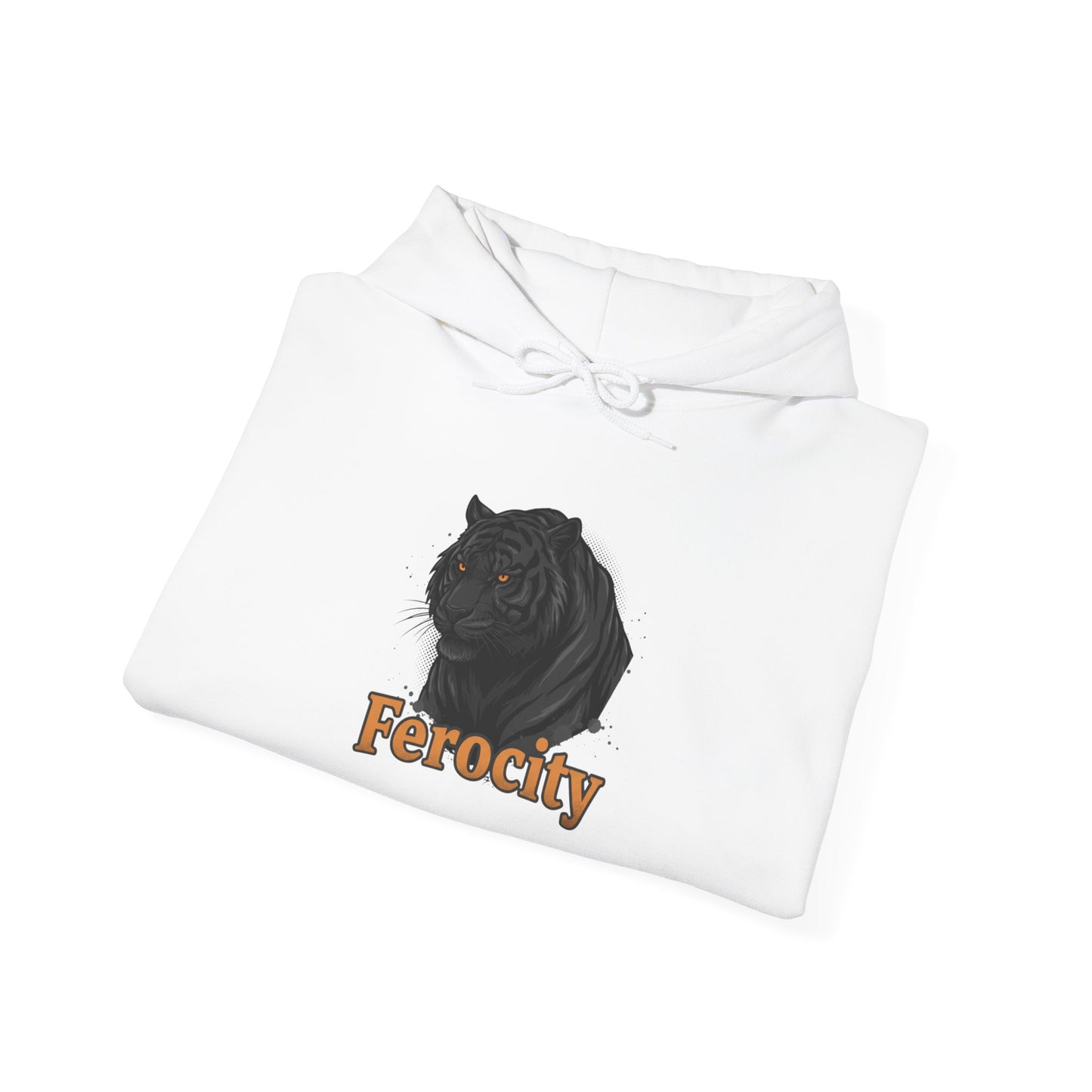 Ferocity Panther Hoodie — Black Big Cat Graphic Hooded Sweatshirt