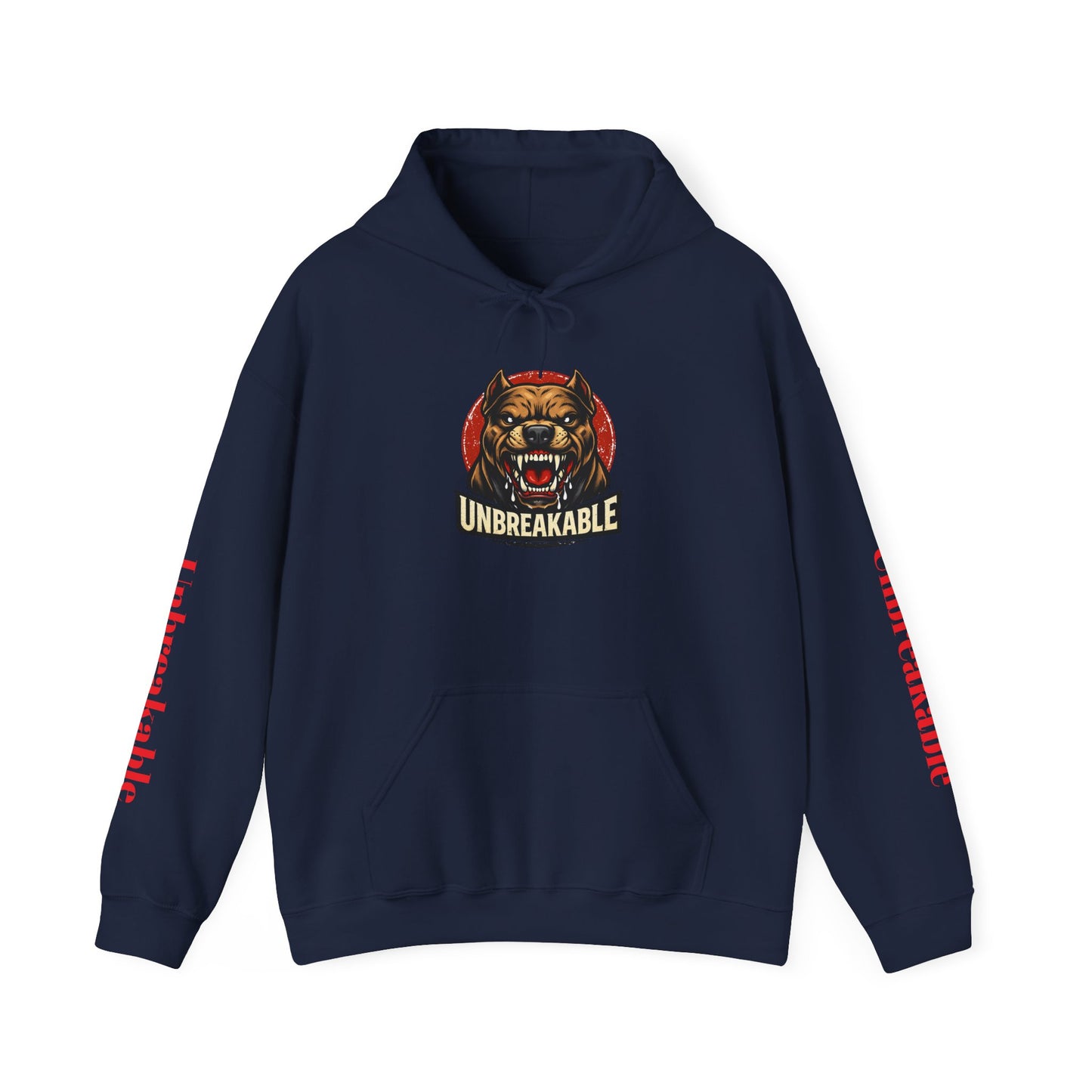 Unbreakable Bear Hoodie — Graphic Pullover with Roaring Bear Design