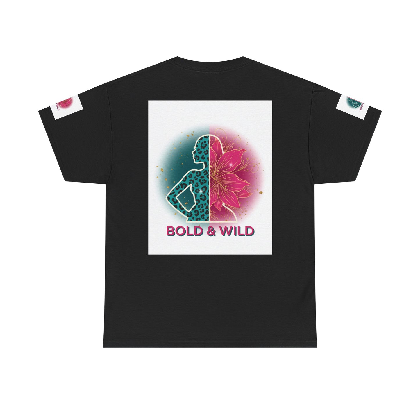 Bold & Wild Graphic Tee — Floral Silhouette Women’s Empowerment T-Shirt
